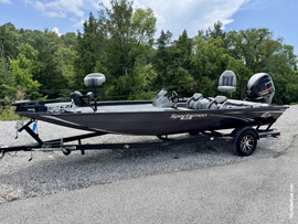 One Owner Fresh Water 2023 G3 Sportsman 1910 All Welded Aluminum Fishing Boat with 150HP Yamaha SHO VMAX 4-Stroke Outboard Motor and Trailer For Sale near Norris Lake Tennessee with Transferable Warranties