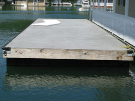 12 x 49 Float Dock Composite Decking For Sale on Norris Lake TN