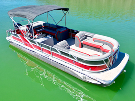 2021-2022 Trifecta 27C S-Series 2.75 Tritoon Rental Fleet Boats For Sale on Norris Lake Tennessee each Powered with a 200HP Suzuki 4-Stroke Outboard Motor