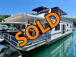 2003 FunTime 16 x 70WB 4Bed 2Bath Aluminum Hull Houseboat For Sale on Norris Lake Tennessee at Shanghai Resort Marina