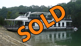2003 Sharpe 16 x 80WB Insulated Liveaboard Ready Full Time Year Round Living Houseboat For Sale on Norris Lake Tennessee
