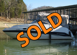 2003 Stingray 240CS Cabin Cruiser with Trailer For Sale on Norris Lake Tennessee
