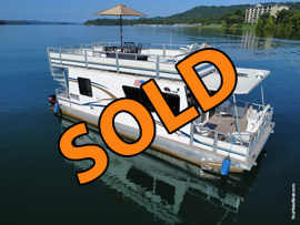 2004 Myacht 12 x 35 Pontoon Houseboat For Sale on Norris Lake Tennessee at Waterside Marina