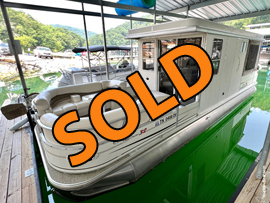 2007 Sun Tracker Party Cruiser 32 Regency Pontoon Houseboat For Sale on Norris Lake Tennessee at Indian River Marina near Jacksboro TN