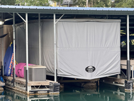 28 foot Touchless Cover - Automatic Boat Cover -  For Sale on Norris Lake Tennessee with Transferable Warranty and a Transferable Slip at Stardust Marina
