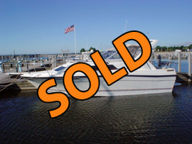 1985 Bayliner 2850 Contessa Designers Edition Cabin Cruiser For Sale on Norris Lake Tennessee at Waterside Marina
