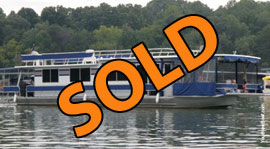 1986 Carolina Kentucky 14 x 60 Houseboat For Sale on Cherokee Lake TN