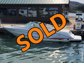 1996 SeaRay 230 Signature Bowrider with a Tandem Axle Trailer For Sale on Norris Lake Tennessee