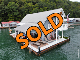 21 x 41 2-Story Floating Cabin Approx 1313sqft 4Bed-2Bath For Sale on Norris Lake Tennessee at Stardust Marina