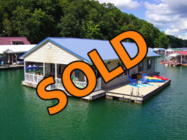 26 x 45 Floating Cabin Approx 1170sqft 3 Bedroom 2 Bath with Shore Power and Rental Income Available For Sale on Norris Lake Tennessee at Whitman Hollow Marina