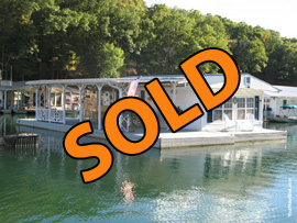 16 x 30 Floating House For Sale on Norris Lake at Shanghai Resort Marina
